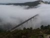 Una mañana de diciembre, nuevo puente de Gundián sobre el Ulla