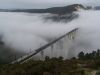 Una mañana de diciembre, nuevo puente de Gundián sobre el Ulla