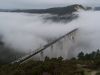 Una mañana de diciembre, nuevo puente de Gundián sobre el Ulla