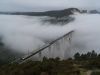 Una mañana de diciembre, nuevo puente de Gundián sobre el Ulla