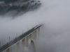 Una mañana de diciembre, nuevo puente de Gundián sobre el Ulla