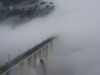 Una mañana de diciembre, nuevo puente de Gundián sobre el Ulla