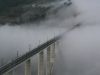 Una mañana de diciembre, nuevo puente de Gundián sobre el Ulla