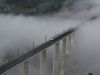 Una mañana de diciembre, nuevo puente de Gundián sobre el Ulla