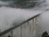 Una mañana de diciembre, nuevo puente de Gundián sobre el Ulla