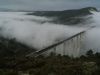 Una mañana de diciembre, nuevo puente de Gundián sobre el Ulla