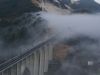 Una mañana de diciembre, nuevo puente de Gundián sobre el Ulla