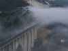 Una mañana de diciembre, nuevo puente de Gundián sobre el Ulla