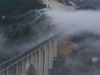 Una mañana de diciembre, nuevo puente de Gundián sobre el Ulla