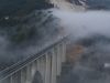 Una mañana de diciembre, nuevo puente de Gundián sobre el Ulla