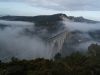Una mañana de diciembre, nuevo puente de Gundián sobre el Ulla