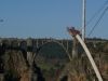 Puente Gundián y las obras del puente nuevo de la Línea del AVE Santiago-Ourense