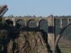 Puente Gundián y las obras del puente nuevo de la Línea del AVE Santiago-Ourense