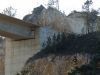 Puente Gundián y las obras del puente nuevo de la Línea del AVE Santiago-Ourense