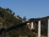 Puente Gundián y las obras del puente nuevo de la Línea del AVE Santiago-Ourense