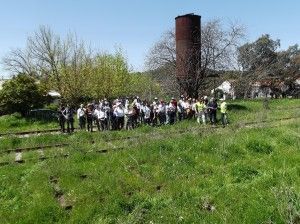 Foto de grupo en la estación de Obejo.