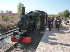 Locomotora "Arganda" en la Laguna del Campillo