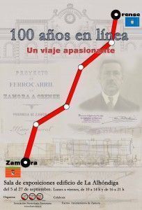 Cartel de la exposición del Centenario del proyecto Orense-Zamora