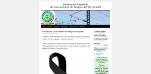 Captura de pantalla del antiguo diseño de la web.